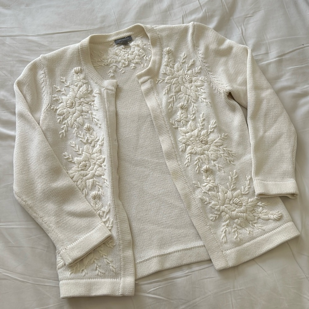 Ann Taylor Embroidered Sweater